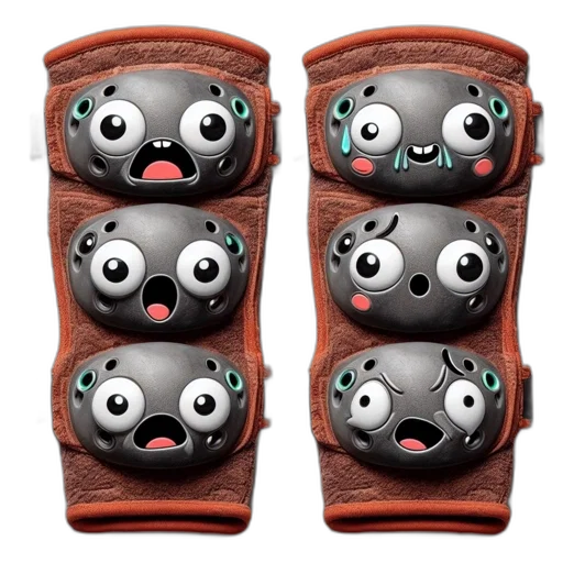mask, shoes, concept art, 3d render transparent PNG cut-out