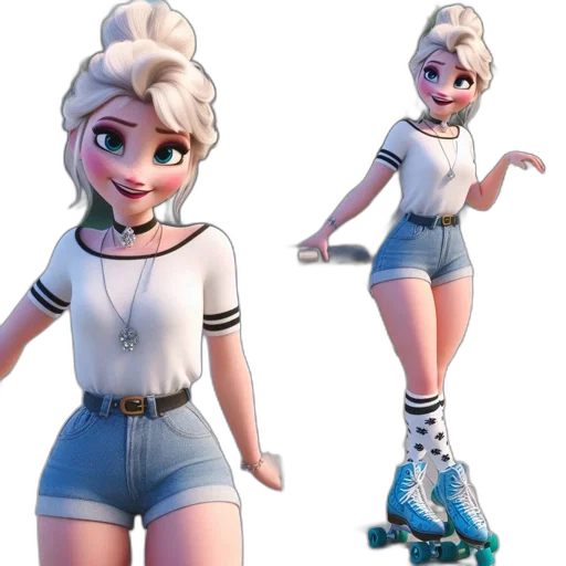 dress, concept art, 3d render, cartoon transparent PNG cut-out