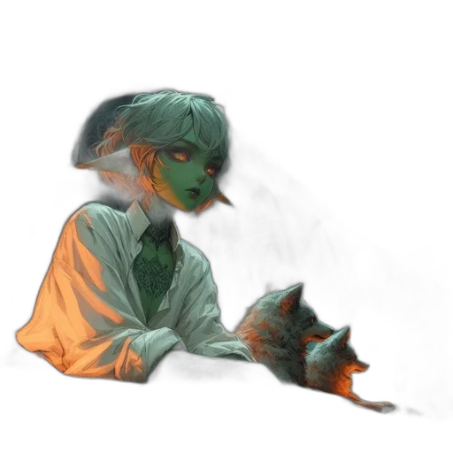 mask, creature, staff, face transparent PNG cut-out