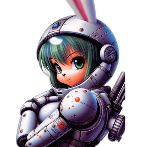 robot, weapon, staff, pixel art transparent PNG cut-out