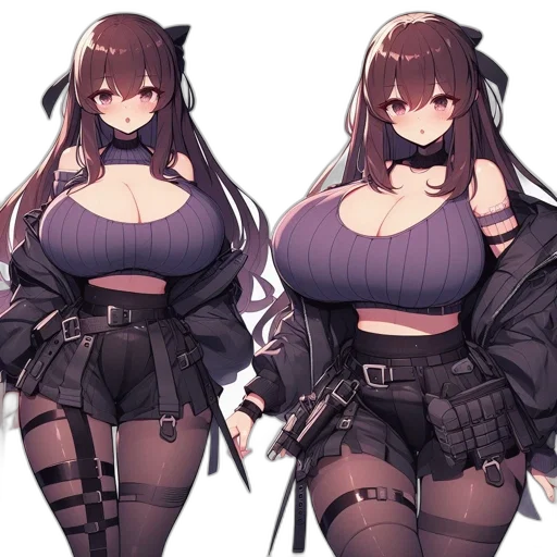 dress, jacket, weapon, concept art transparent PNG cut-out