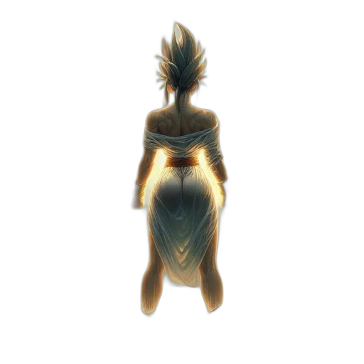 dress, hair, creature, crown transparent PNG cut-out