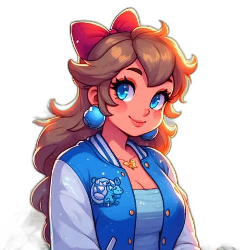 staff, jacket, pixel art, anime transparent PNG cut-out