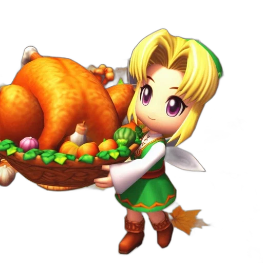 food, animal, pixel art, 3d render transparent PNG cut-out