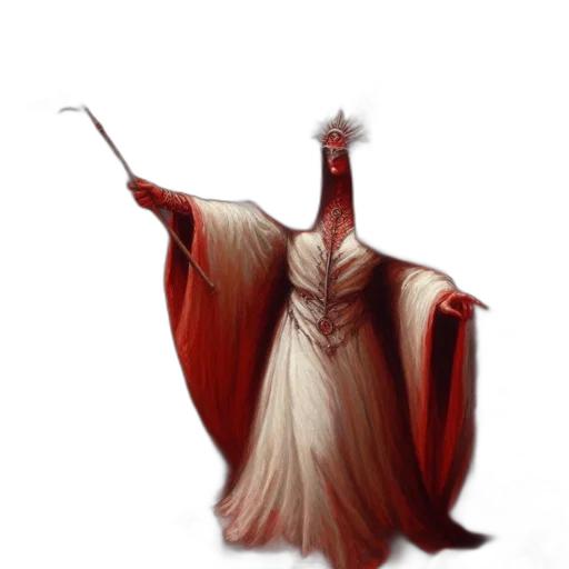 staff, dress, crown, sword transparent PNG cut-out