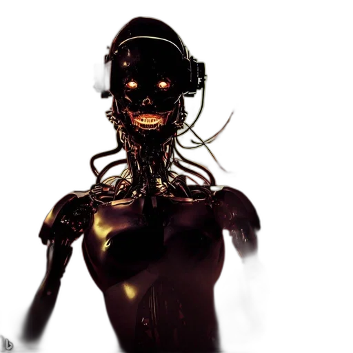 robot, mask, creature, face transparent PNG cut-out