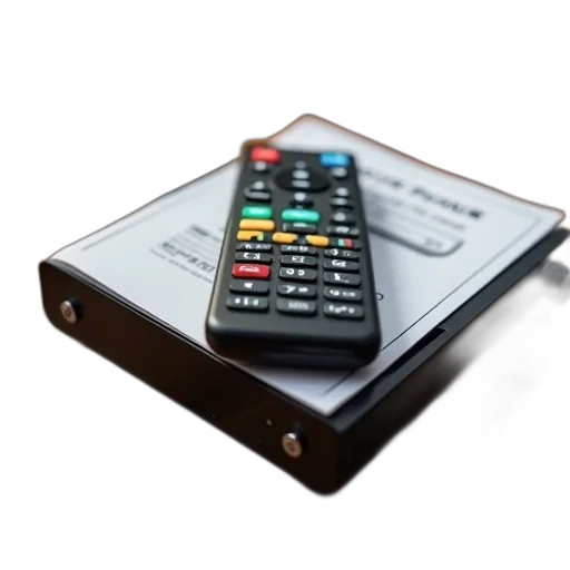 remote, control, placed, top transparent PNG cut-out