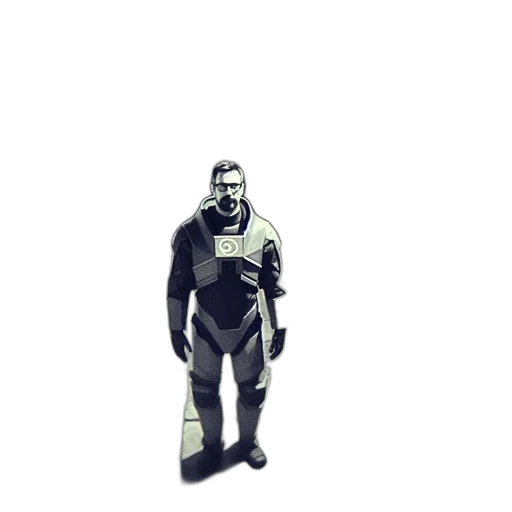 robot, jacket, staff, bottle transparent PNG cut-out