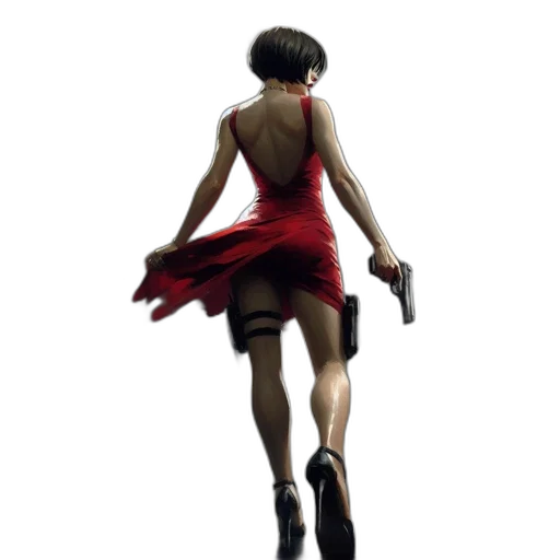 dress, weapon, shoes, concept art transparent PNG cut-out