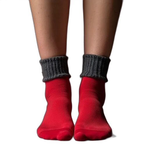 shoes, 3d render, red, pair transparent PNG cut-out