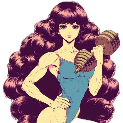 hair, dress, anime, cartoon transparent PNG cut-out