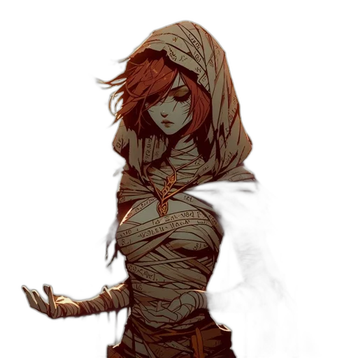 staff, mask, jacket, weapon transparent PNG cut-out