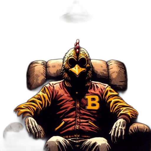mask, jacket, concept art, comic book art transparent PNG cut-out