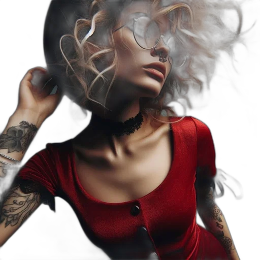 mask, dress, face, hair transparent PNG cut-out