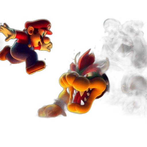 concept art, 3d render, pixel art, watercolor transparent PNG cut-out