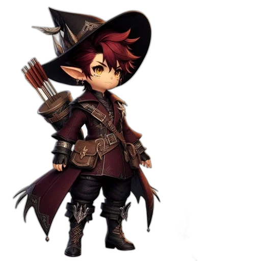 staff, weapon, hat, fantasy art transparent PNG cut-out
