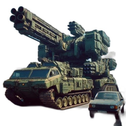 weapon, robot, car, animal transparent PNG cut-out