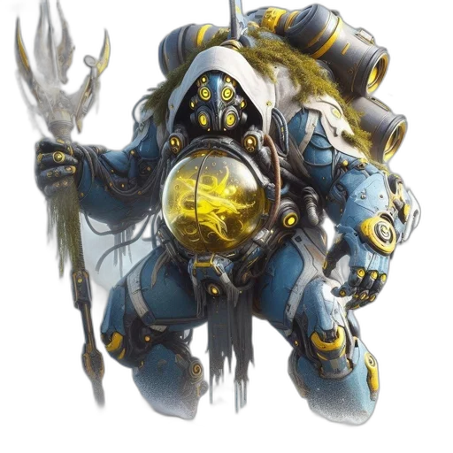 weapon, robot, staff, concept art transparent PNG cut-out