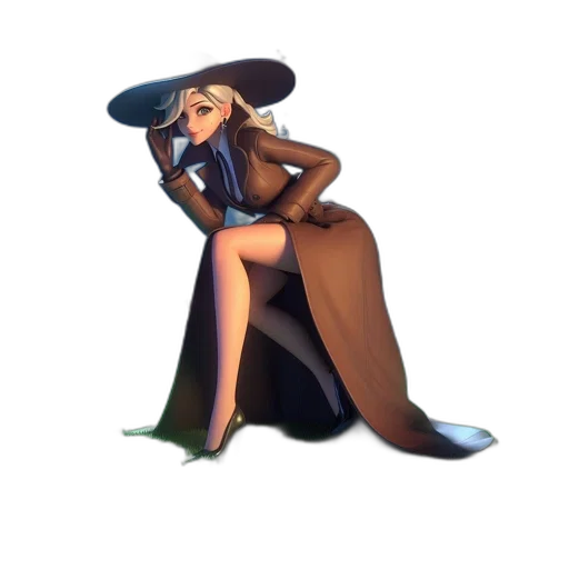hat, staff, dress, jacket transparent PNG cut-out