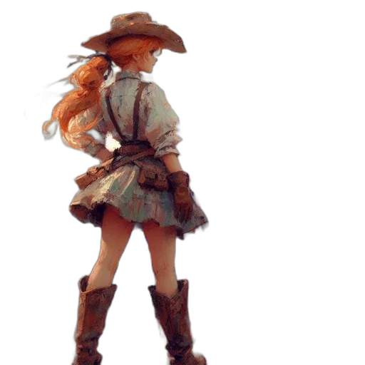 hat, staff, weapon, dress transparent PNG cut-out