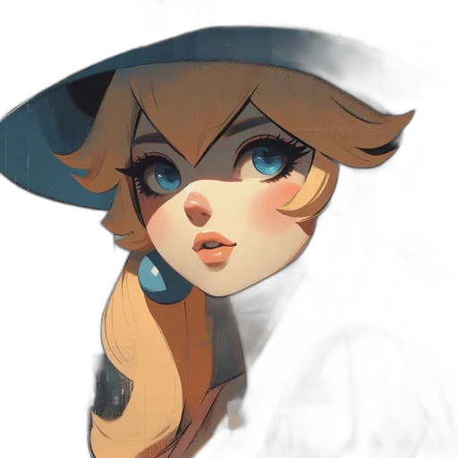 hat, dress, face, crown transparent PNG cut-out