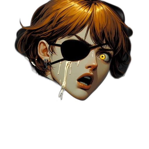 mask, face, comic book art, concept art transparent PNG cut-out