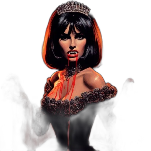 crown, dress, comic book art, fantasy art transparent PNG cut-out