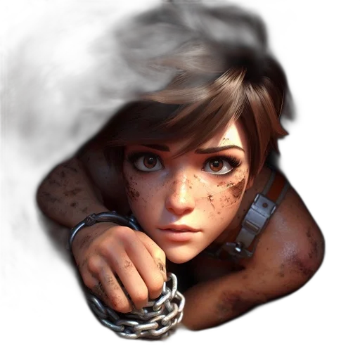 face, jewelry, staff, weapon transparent PNG cut-out