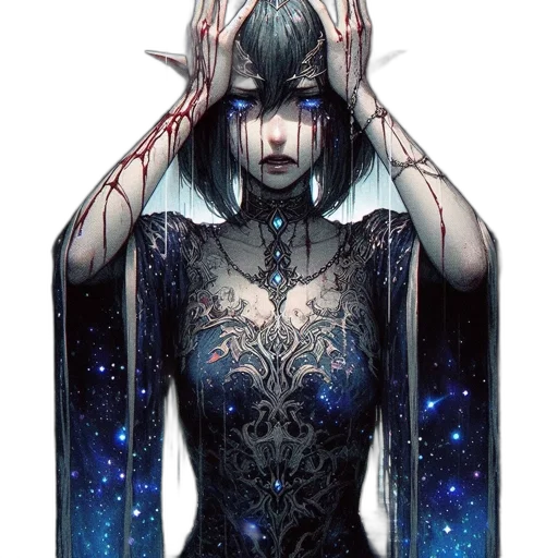 dress, mask, face, fantasy art transparent PNG cut-out