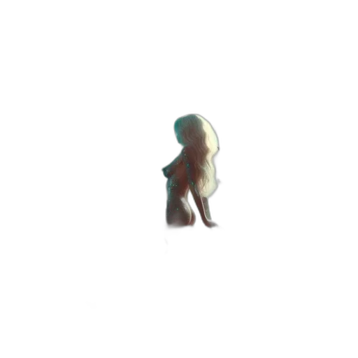 creature, hair, staff, robot transparent PNG cut-out