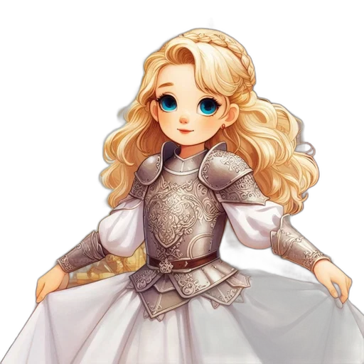 dress, sword, crown, fantasy art transparent PNG cut-out