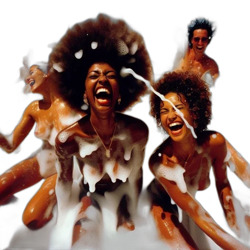 concept art, photorealistic, group, enthusiastic transparent PNG cut-out