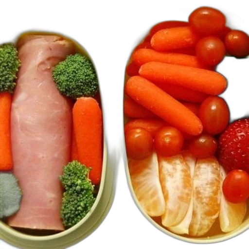 food, bento, box, ham transparent PNG cut-out