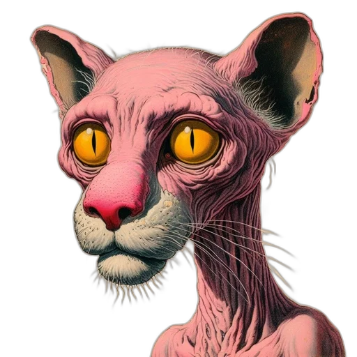 animal, creature, face, concept art transparent PNG cut-out