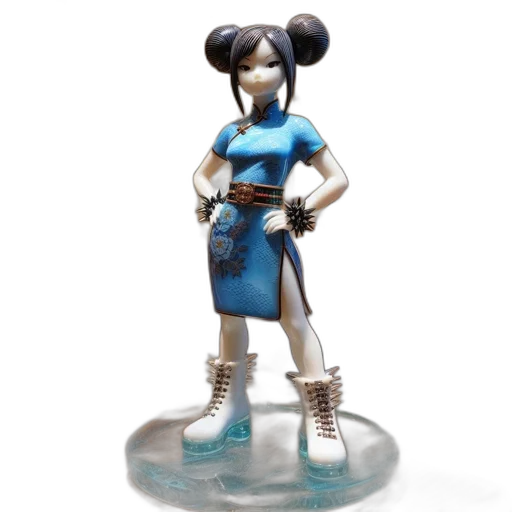 3d render, concept art, fantasy art, blue transparent PNG cut-out