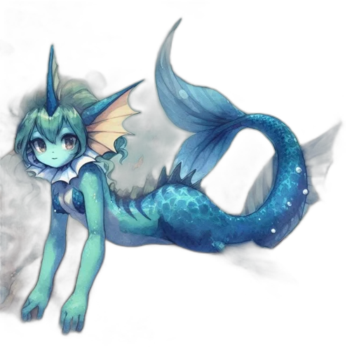 dragon, creature, staff, fantasy art transparent PNG cut-out