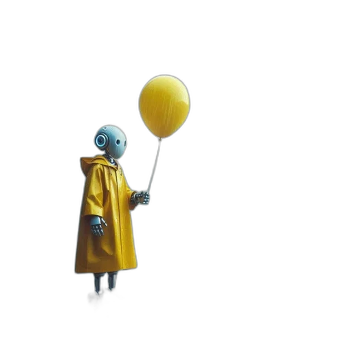 robot, staff, creature, umbrella transparent PNG cut-out