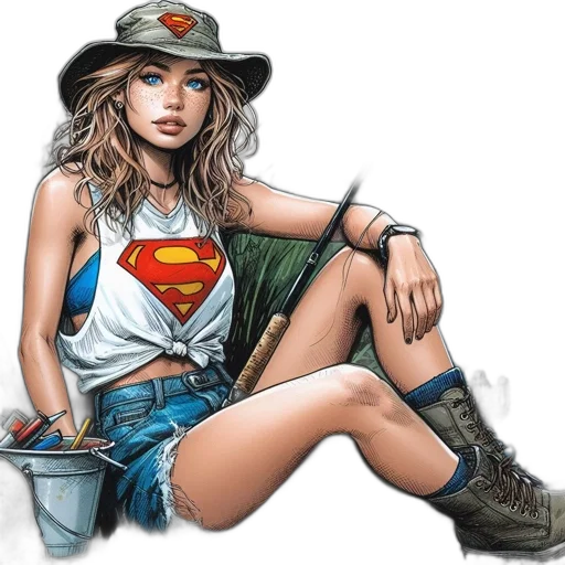 comic book art, cartoon, concept art, fantasy art transparent PNG cut-out
