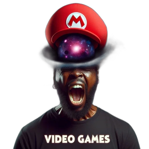 hat, staff, face, creature transparent PNG cut-out
