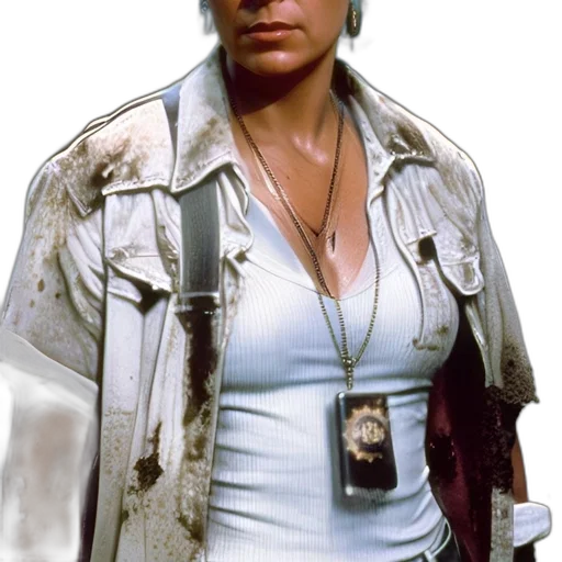 jacket, staff, jewelry, photorealistic transparent PNG cut-out