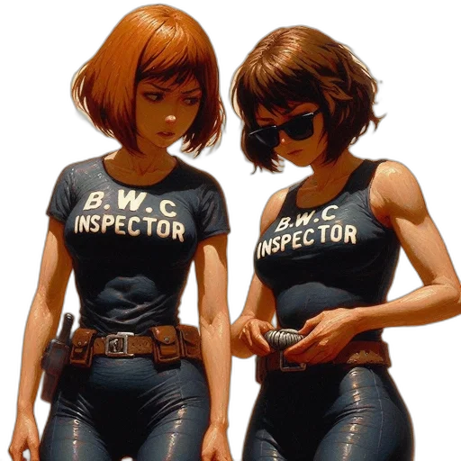 comic book art, concept art, cyberpunk, pixel art transparent PNG cut-out