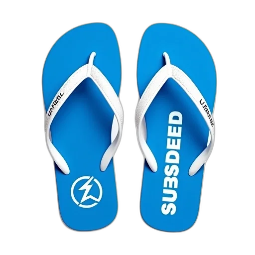 shoes, pair, blue, flip-flops transparent PNG cut-out