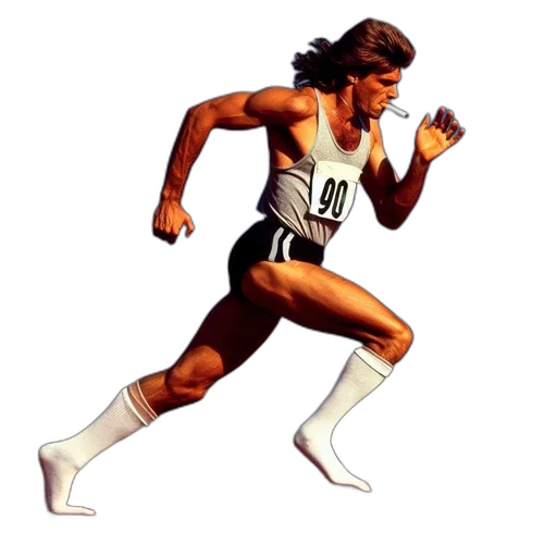 photorealistic, concept art, athletic, man transparent PNG cut-out