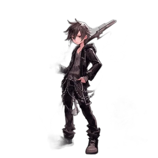 weapon, sword, staff, jacket transparent PNG cut-out