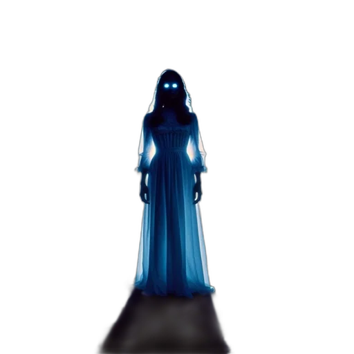dress, staff, robot, creature transparent PNG cut-out