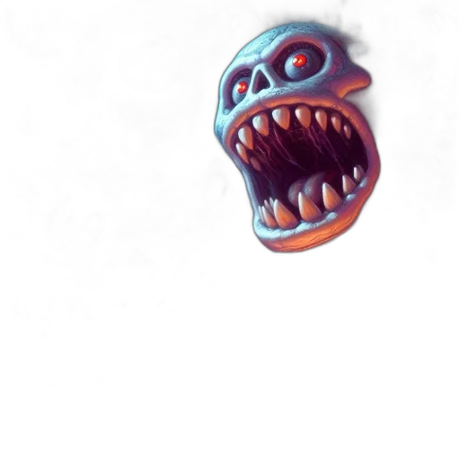 creature, mask, face, staff transparent PNG cut-out