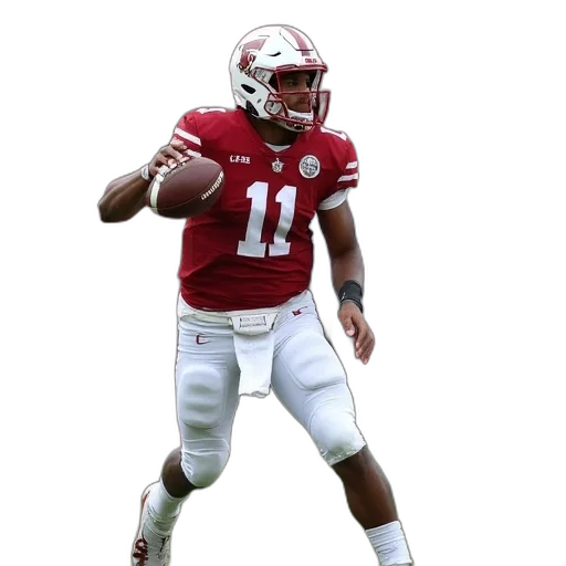 stanford, university, quarterback, wearing transparent PNG cut-out