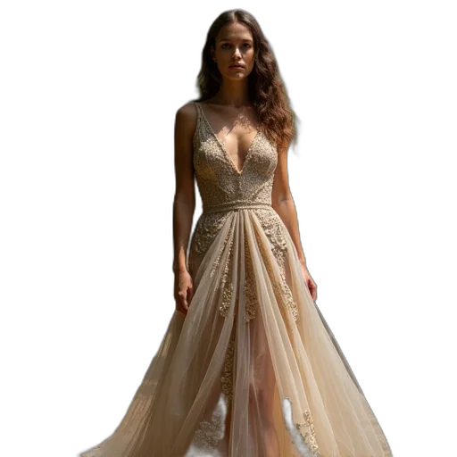 dress, jewelry, concept art, photorealistic transparent PNG cut-out