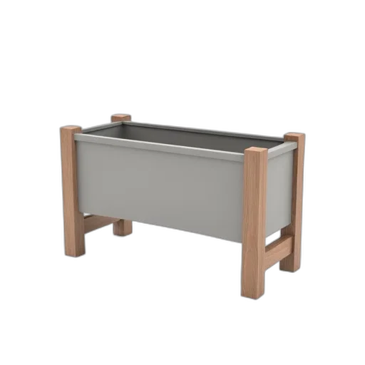 furniture, 3d render, wooden, planter transparent PNG cut-out