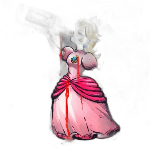 dress, dragon, staff, mask transparent PNG cut-out